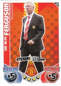 Cromo Sir Alex Ferguson - English Premier League 2010-2011. Match Attax - Topps