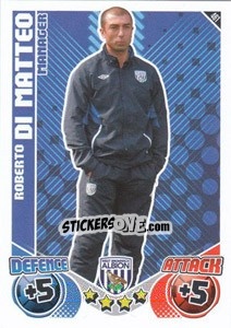 Sticker Roberto Di Matteo - English Premier League 2010-2011. Match Attax - Topps