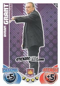 Cromo Avram Grant - English Premier League 2010-2011. Match Attax - Topps