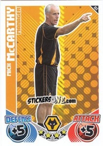 Sticker Mick McCarthy - English Premier League 2010-2011. Match Attax n. 464 - Topps