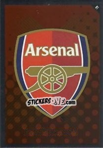 Sticker Emblem of Arsenal - English Premier League 2010-2011. Match Attax n. R1 - Topps