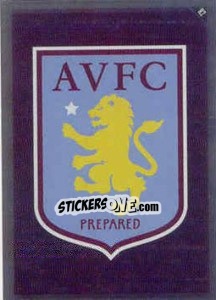 Sticker Emblem of Aston Villa - English Premier League 2010-2011. Match Attax - Topps