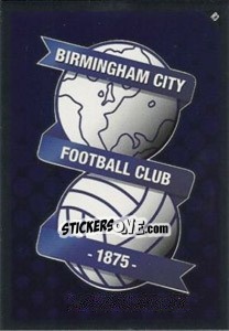 Sticker Emblem of Birmingham - English Premier League 2010-2011. Match Attax n. R3 - Topps