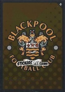 Sticker Emblem of Blackpool - English Premier League 2010-2011. Match Attax - Topps