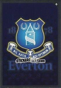 Sticker Emblem of Everton - English Premier League 2010-2011. Match Attax n. R8 - Topps