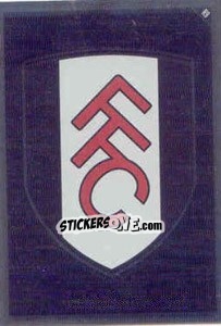 Sticker Emblem of Fulham - English Premier League 2010-2011. Match Attax - Topps