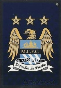 Sticker Emblem of Manchester City - English Premier League 2010-2011. Match Attax - Topps