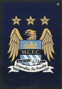Sticker Emblem of Manchester City - English Premier League 2010-2011. Match Attax n. R11 - Topps