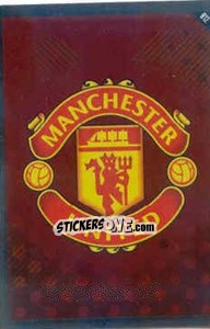 Sticker Emblem of Manchester United - English Premier League 2010-2011. Match Attax n. R12 - Topps