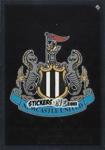 Cromo Emblem of Newcastle - English Premier League 2010-2011. Match Attax - Topps