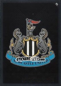 Sticker Emblem of Newcastle - English Premier League 2010-2011. Match Attax n. R13 - Topps