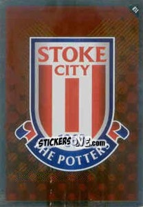 Sticker Emblem of Stoke - English Premier League 2010-2011. Match Attax n. R14 - Topps