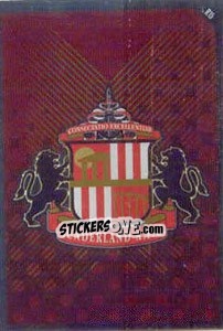 Cromo Emblem of Sunderland - English Premier League 2010-2011. Match Attax - Topps