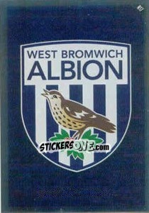 Sticker Emblem of West Bromwich - English Premier League 2010-2011. Match Attax n. R17 - Topps