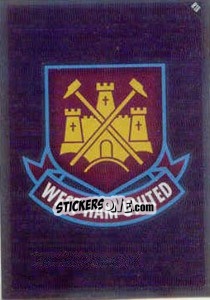 Sticker Emblem of West Ham - English Premier League 2010-2011. Match Attax - Topps