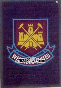 Sticker Emblem of West Ham - English Premier League 2010-2011. Match Attax n. R18 - Topps