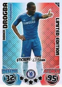 Sticker Didier Drogba - English Premier League 2010-2011. Match Attax - Topps