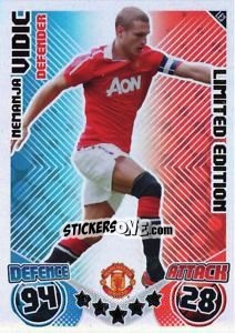 Sticker Nemanja Vidic - English Premier League 2010-2011. Match Attax - Topps