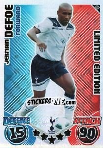 Sticker Jermain Defoe - English Premier League 2010-2011. Match Attax - Topps