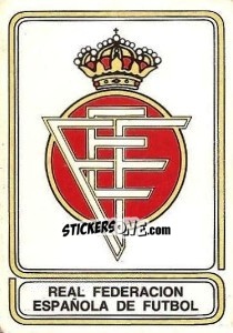 Sticker R.F. Espanola Futbol - Liga Spagnola 1981-1982 n. 1 - Panini
