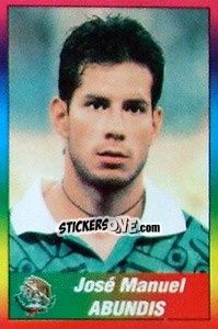 Cromo José Manuel Abundis - Copa América 1999 - Navarrete