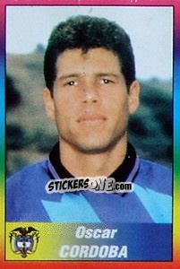 Cromo Oscar Cordoba - Copa América 1999 - Navarrete