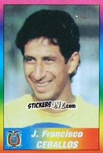 Cromo J. Francisco Ceballos - Copa América 1999 - Navarrete
