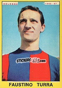 Sticker Faustino Turra - Calciatori 1966-1967 - Panini