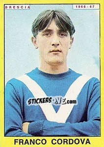 Sticker Franco Cordova - Calciatori 1966-1967 n. 47 - Panini