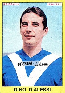 Sticker Dino D'Alessi - Calciatori 1966-1967 n. 49 - Panini