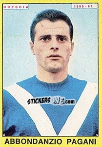 Sticker Abbondanzio Pagani - Calciatori 1966-1967 - Panini