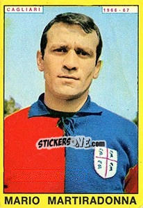 Sticker Mario Martiradonna - Calciatori 1966-1967 n. 54 - Panini