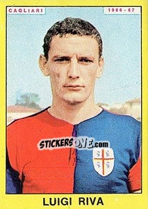 Sticker Luigi Riva - Calciatori 1966-1967 n. 64 - Panini