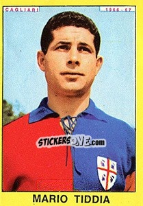Sticker Mario Tiddia - Calciatori 1966-1967 n. 66 - Panini