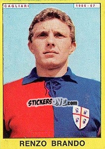 Sticker Renzo Brando - Calciatori 1966-1967 n. 67 - Panini