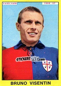 Sticker Bruno Visentin - Calciatori 1966-1967 n. 68 - Panini