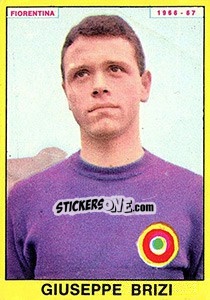 Sticker Giuseppe Brizi - Calciatori 1966-1967 - Panini