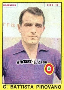 Sticker G. Battista Pirovano - Calciatori 1966-1967 - Panini