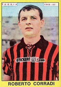 Sticker Roberto Corradi - Calciatori 1966-1967 n. 90 - Panini