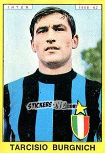Sticker Tarcisio Burgnich - Calciatori 1966-1967 n. 105 - Panini