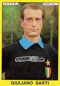 Sticker Giuliano Sarti - Calciatori 1966-1967 n. 106 - Panini