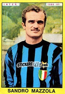 Cromo Sandro Mazzola - Calciatori 1966-1967 - Panini