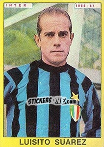 Sticker Luisito Suarez - Calciatori 1966-1967 n. 114 - Panini