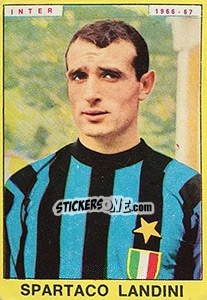 Figurina Spartaco Landini - Calciatori 1966-1967 - Panini