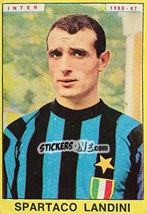 Sticker Spartaco Landini - Calciatori 1966-1967 n. 117 - Panini