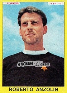 Sticker Roberto Anzolin - Calciatori 1966-1967 - Panini