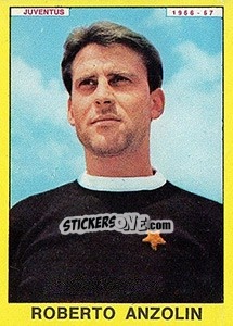 Sticker Roberto Anzolin - Calciatori 1966-1967 n. 123 - Panini