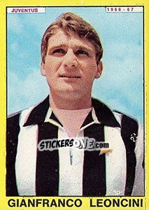 Sticker Gianfranco Leoncini - Calciatori 1966-1967 - Panini