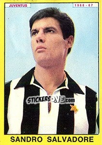 Sticker Sandro Salvadore - Calciatori 1966-1967 n. 127 - Panini