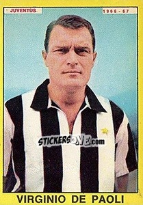 Sticker Virginio De Paoli - Calciatori 1966-1967 n. 130 - Panini